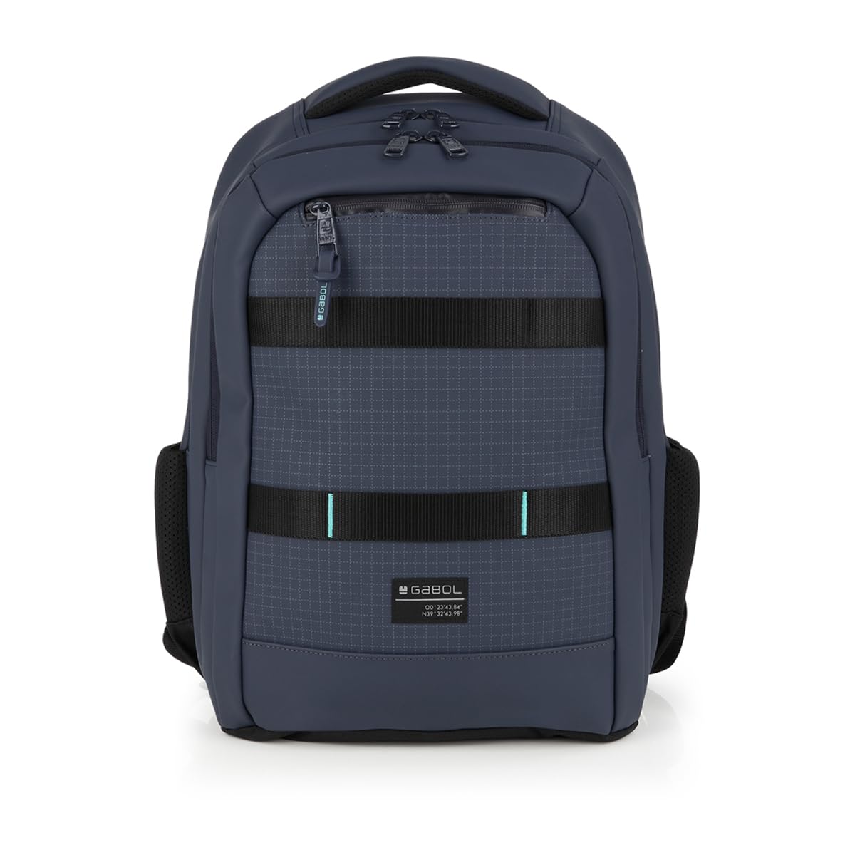 Gabol - Mochila de 2 Compartimentos Lion 31x43x17 cm - Organizador Interior - Espalda y Asas Acolchadas - Etiqueta Reflectante y Resistente al Agua - Diseño en Poliéster Resinado - Azul Marino
