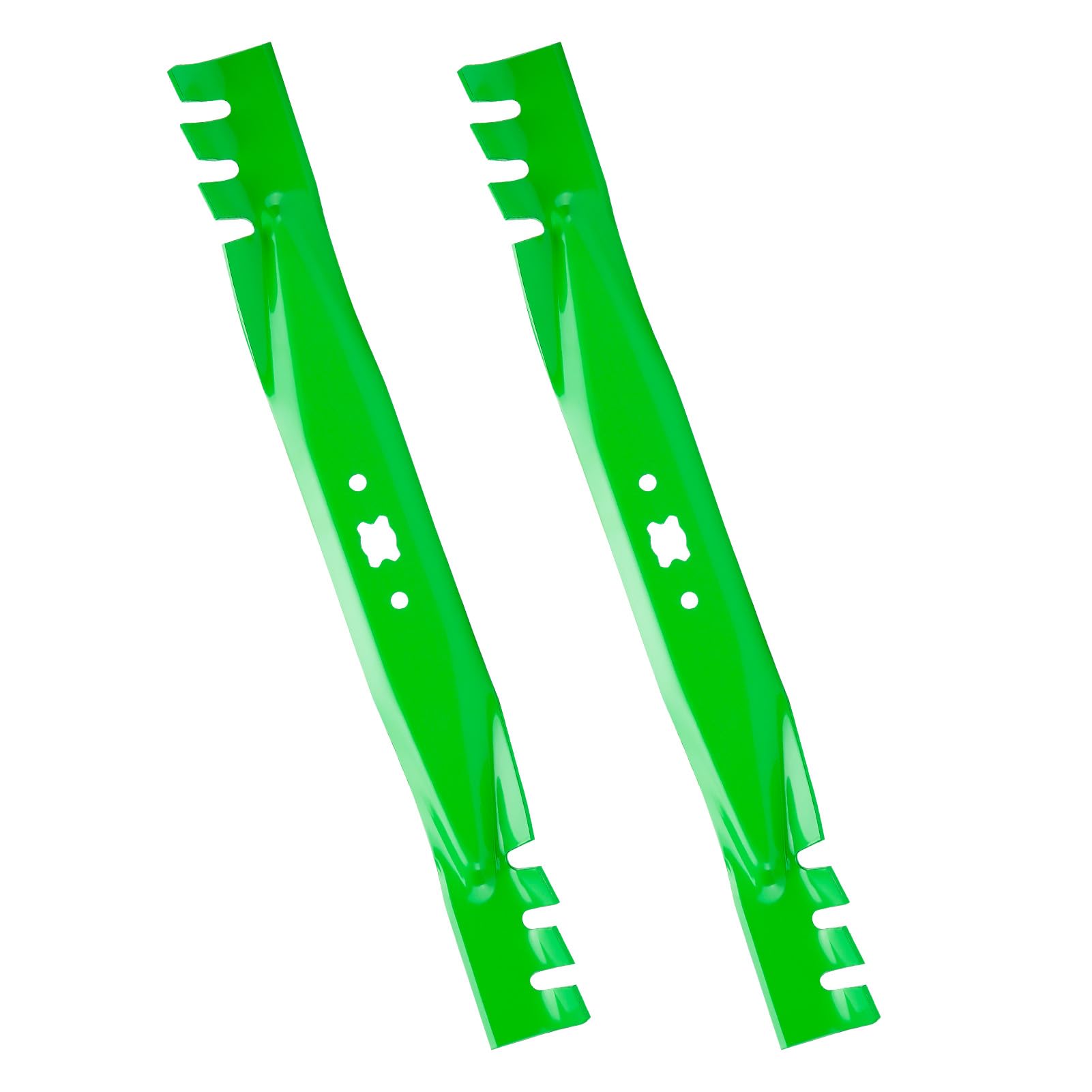 Lames de tondeuse à gazon mulching pour 742-0741 942-0741 742-04276 pour Cub Cadet CC439 CC949 CC989 CC997ES Troy Bilt Tru-Cut 100 110 TB 105 115 120 53,3 cm Plateau, 2 pièces