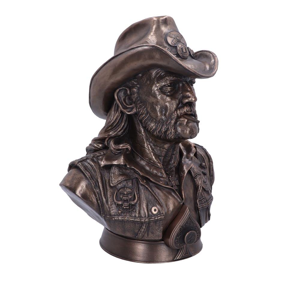 Nemesis Now Buste Lemmy sous Licence Officielle Motorhead, Bronze, 35 cm