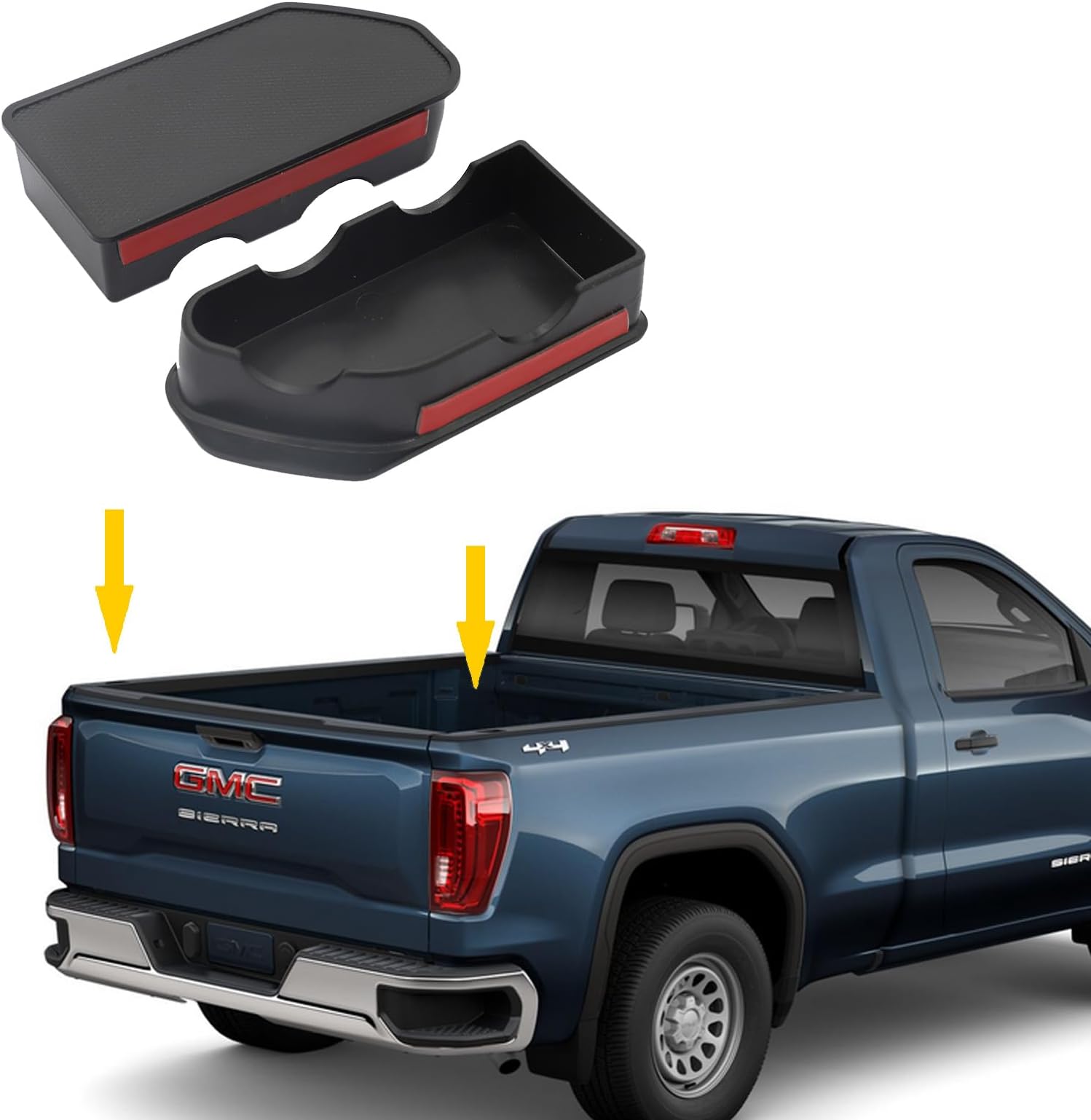 2-Pack Bed Rail Stake Pocket Covers – ABS For 2019-2024 Silverado/Sierra, Keeps Debris Out