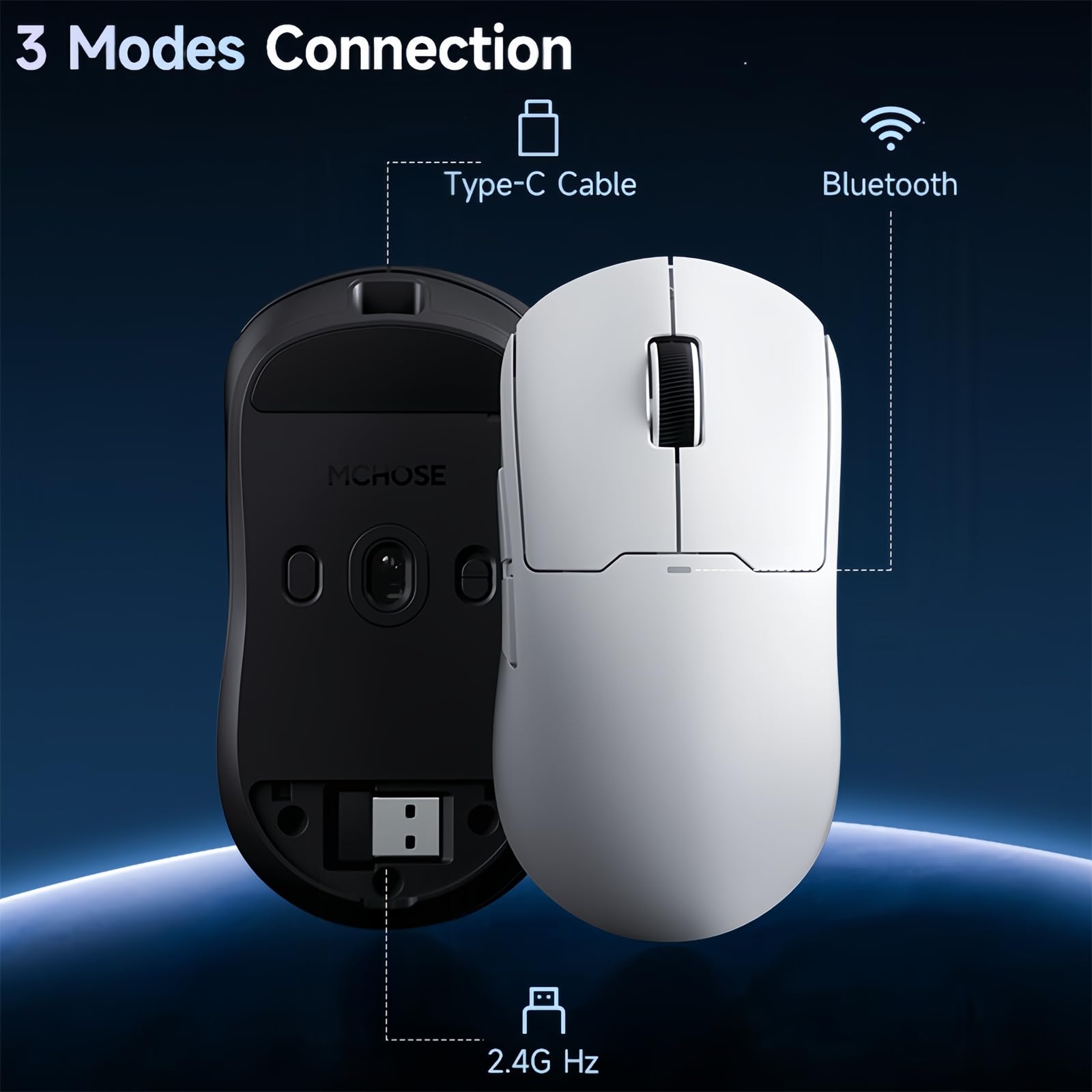 Amazon.com: ZMX MCHOSE A5 V2 Ultra Wireless Gaming Mouse