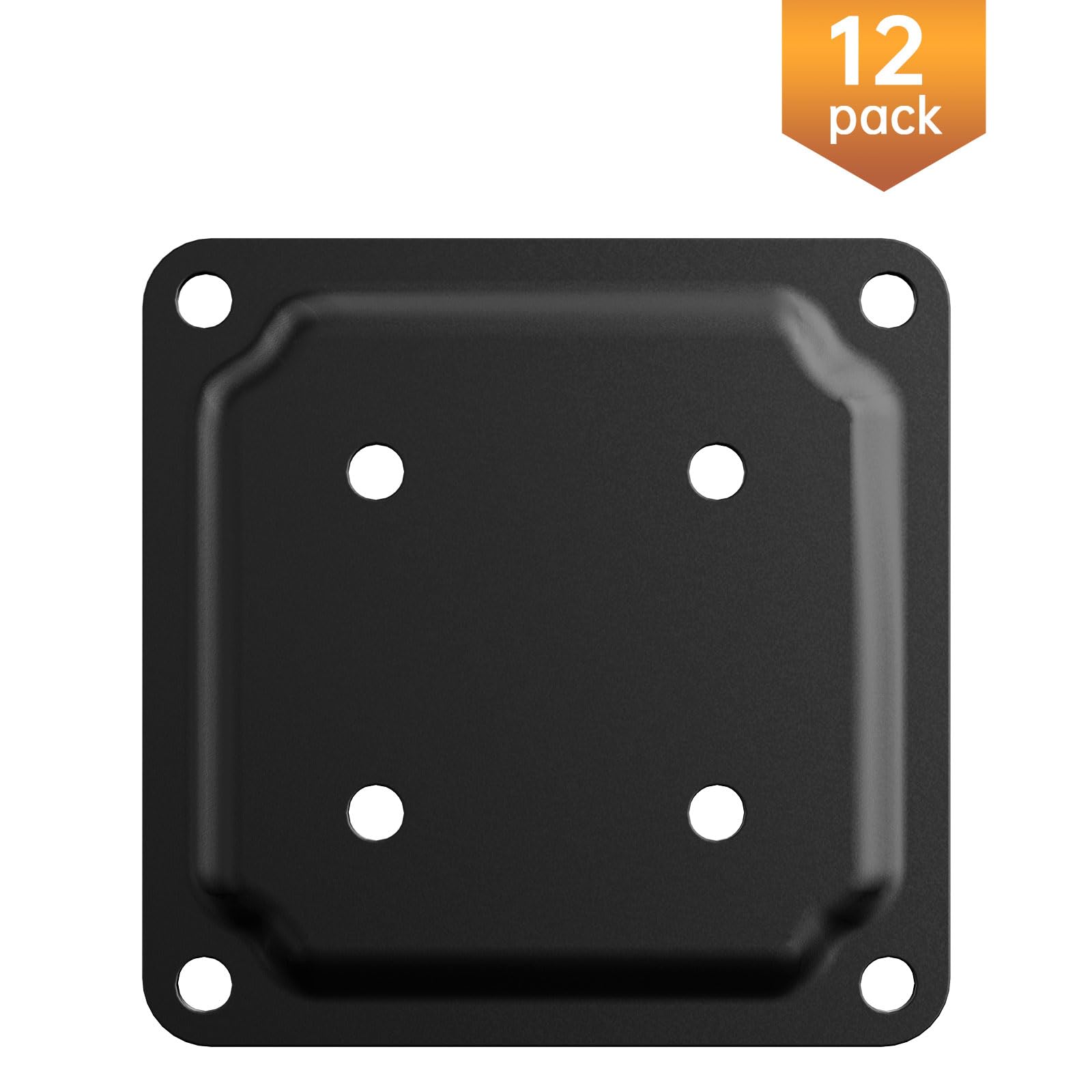 Conector de placa de poste de madera de 4 x 4 pulgadas, base de poste de cubierta con recubrimiento en polvo, base de anclaje de poste de valla de madera, base de soporte de barandilla de