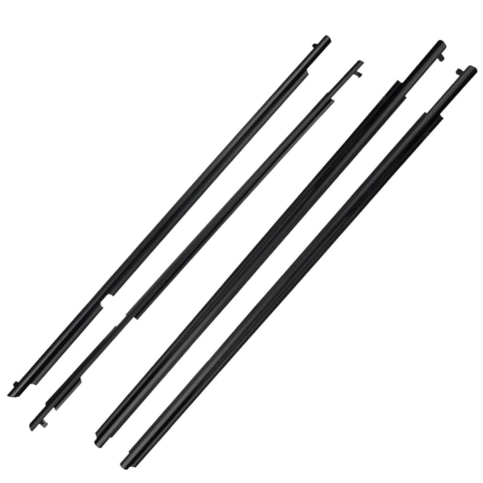 Glilar One Color Automotive Window Seals Compatible With Toyota For 4Runner 2010-2021 4Pcs Outer Window Weather Stripping Molding Trim Seal 7571235011 7572235011