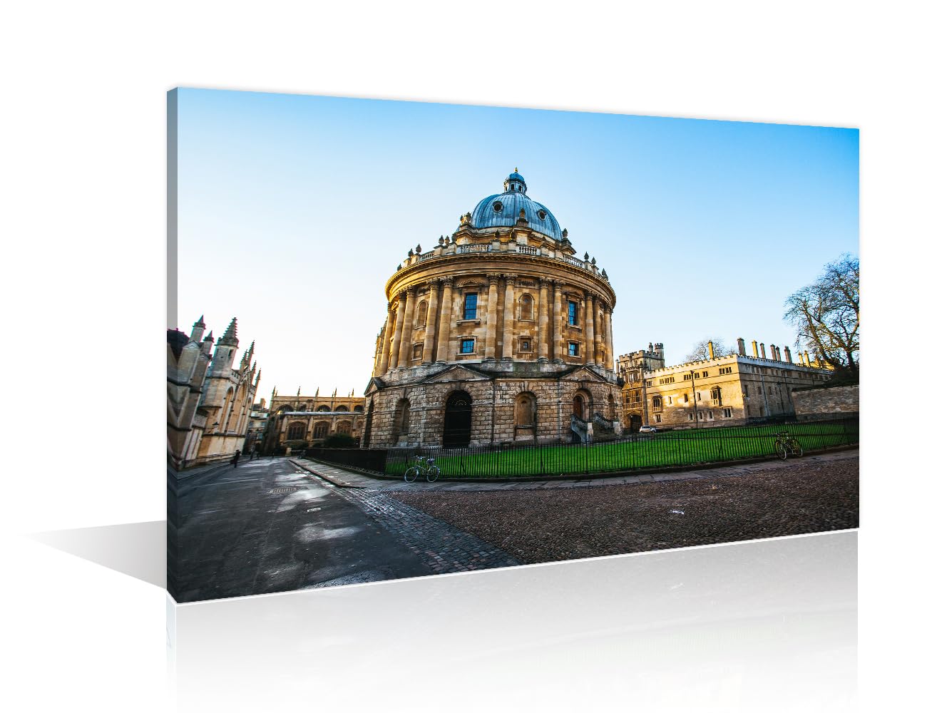 Radcliffe Square Oxford UK Modern Home Decor 1 Panels Skyscraper Pictures Canvas Wall Art for Bedroom, Living Room, Office. Canvas Paintings Bathroom Decor Wall Art Framed Ready to Hang (24"Wx36"H) โ image 1