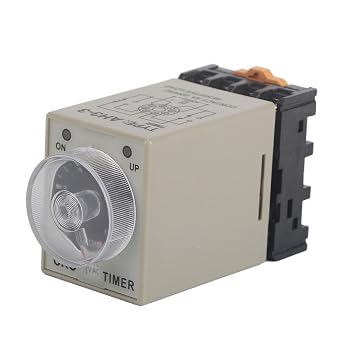 AH3 3 Time Relay 0 10 Seconds Knob Control Delay ON Time Relay Timer Relay Delay with Base AC 110V