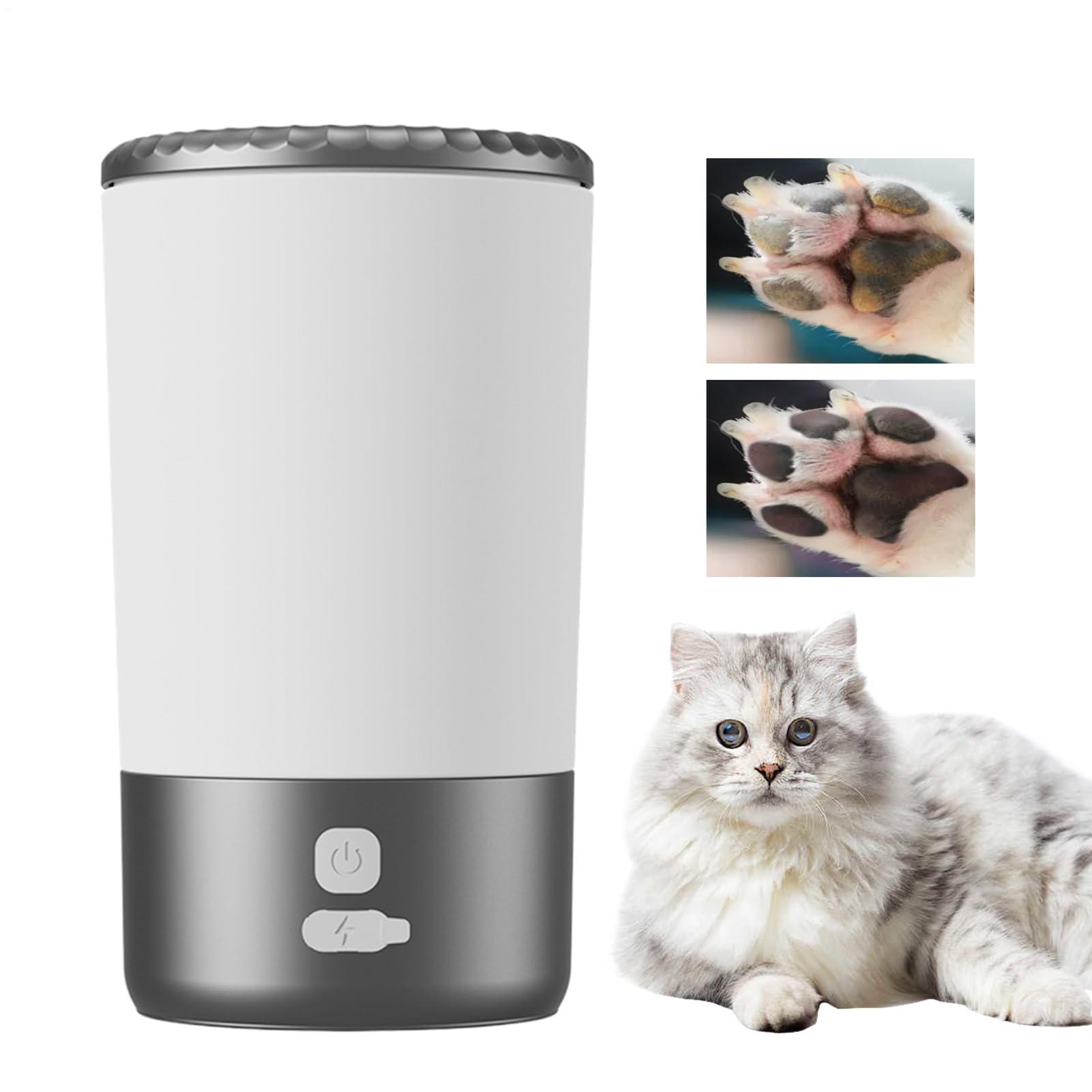 Limpiador De Patas Para Perros | Lavapiés Automático Para Gatos Sucios,Dispositivo Eléctrico Para Lavar Patas De Gatos Y Cachorros Para Dueños Ocupados