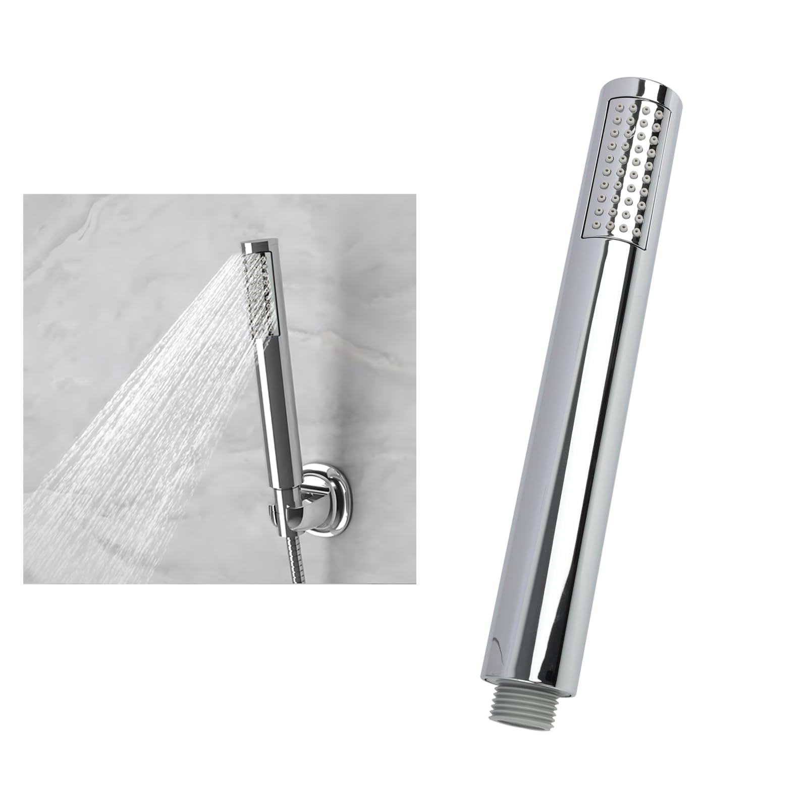 High Pressure Handheld Shower Head Water Saving Shower Head with Easy-Cleaning Silicone Nozzles, Comfort Handle