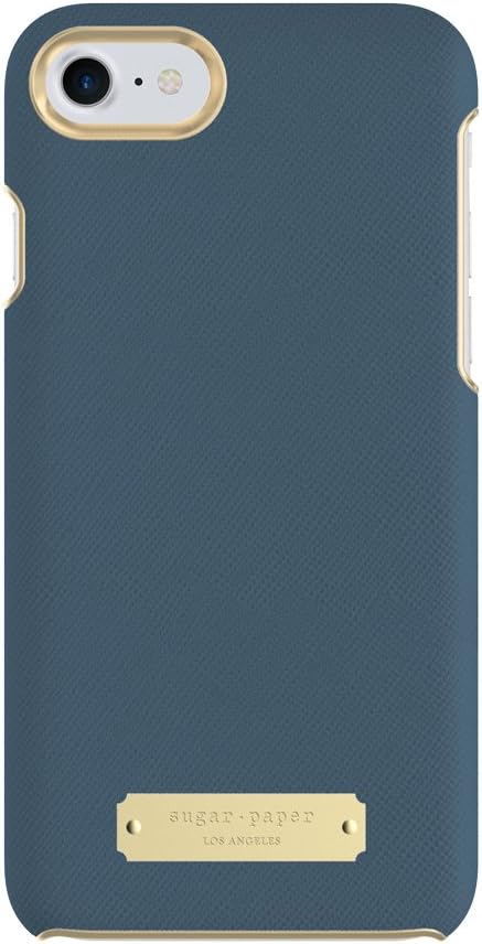 Sugar Paper Wrap Case for iPhone 8 & iPhone 7 - Navy Blue Saffiano