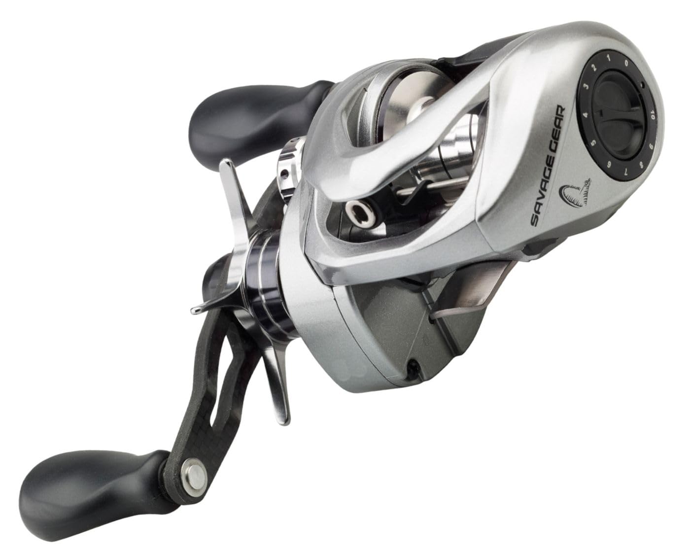 Savage Gear SG10 300 BC RH 7.3:1 - Rightshand Baitcaster Rouleau pour pêche prédateur, rouleau de baitcaster, moulinet de poisson prédateur