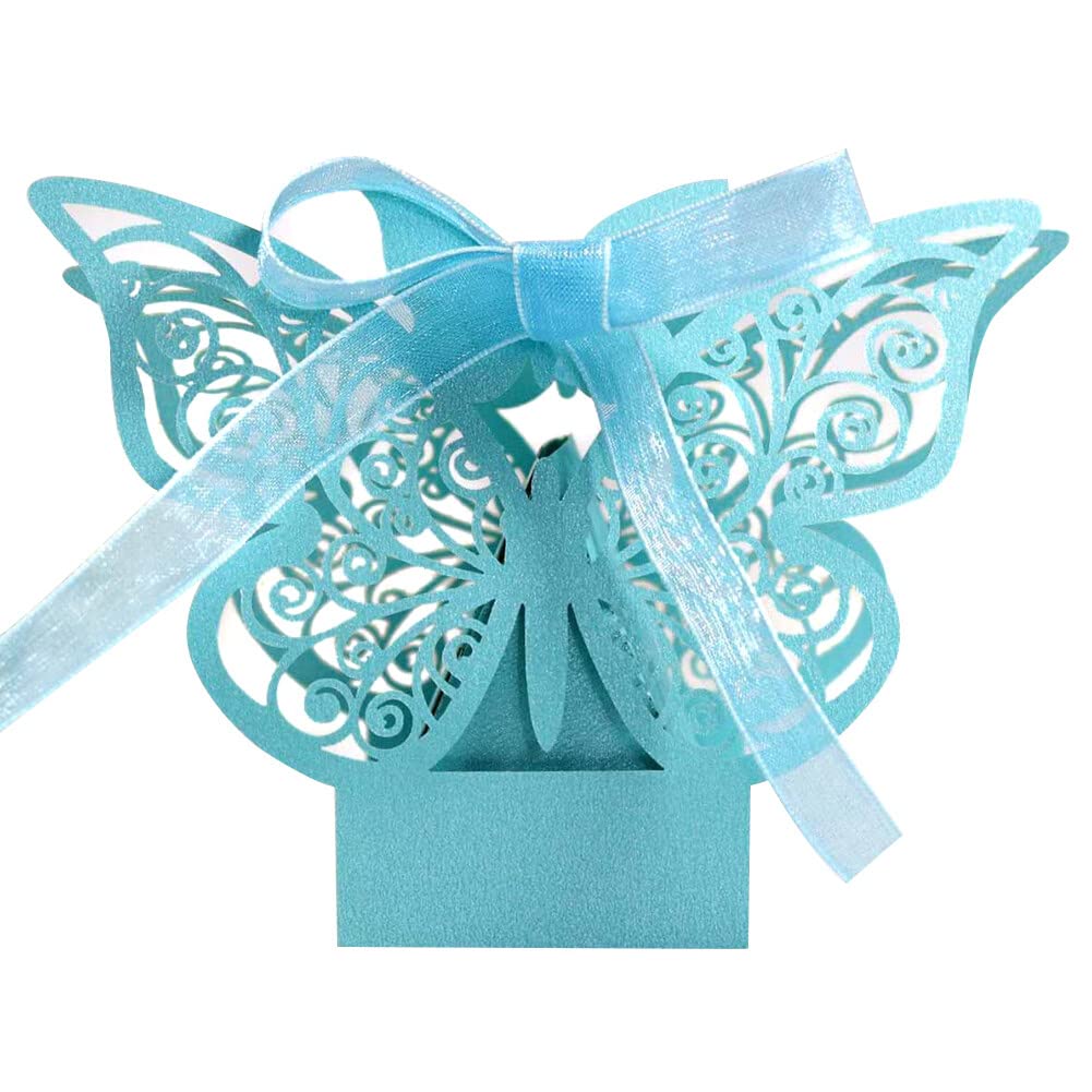 50 Scatoline Regalo Carta 6x6x6cm - Con Farfalla, Per Caramelle, Cioccolatini - Foto 9