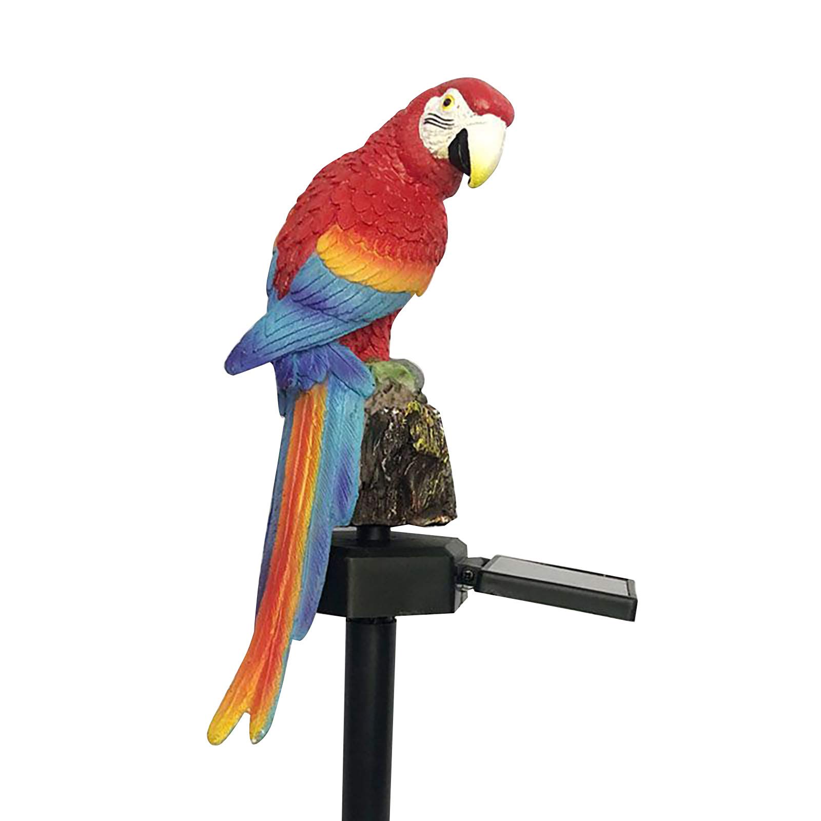 Solar Outdoor Lights Parrot Garden Light Resin Decorative Lights for Yard Pathways Solar Spot Light Outdoor Security Light