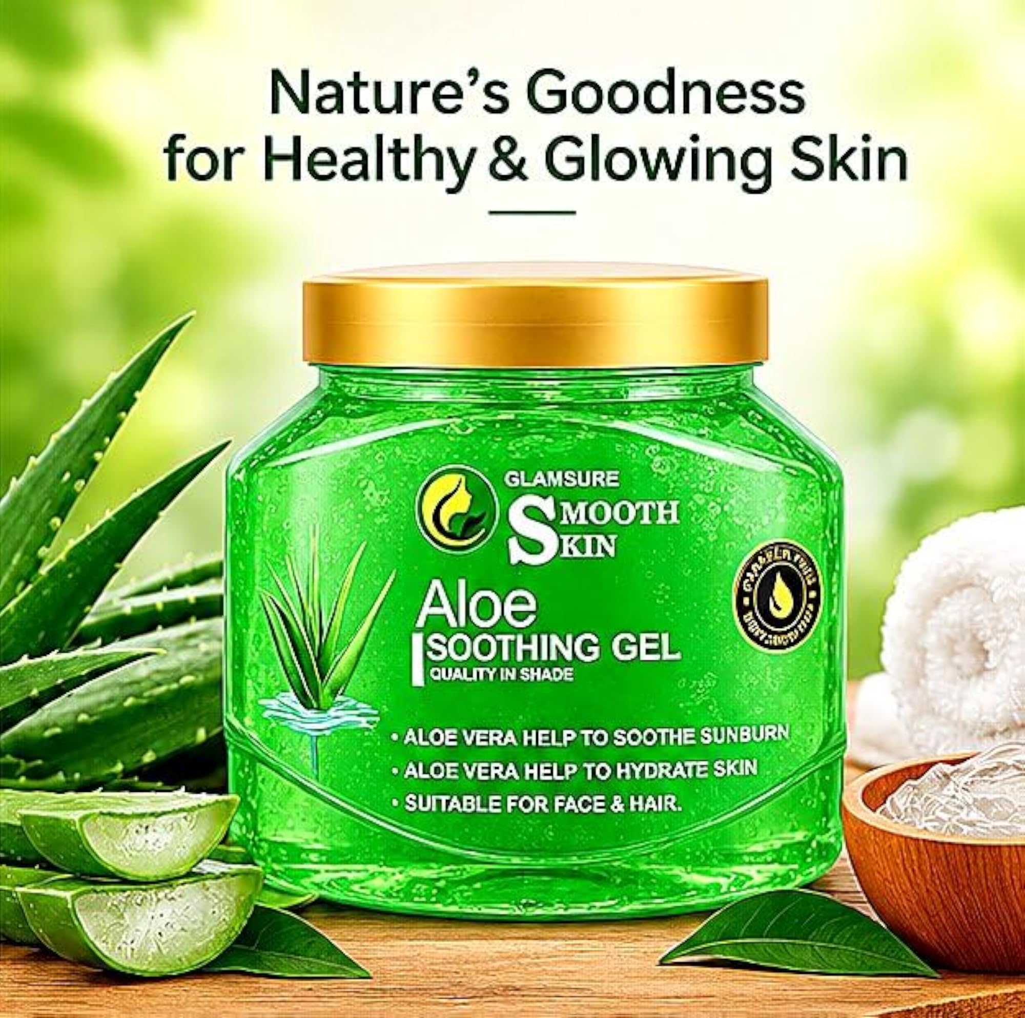 Aloe Vera Shaving Gel, Conditioner, De-Tan Facial Scrub & Eyebrow Growth Oil Combo Set