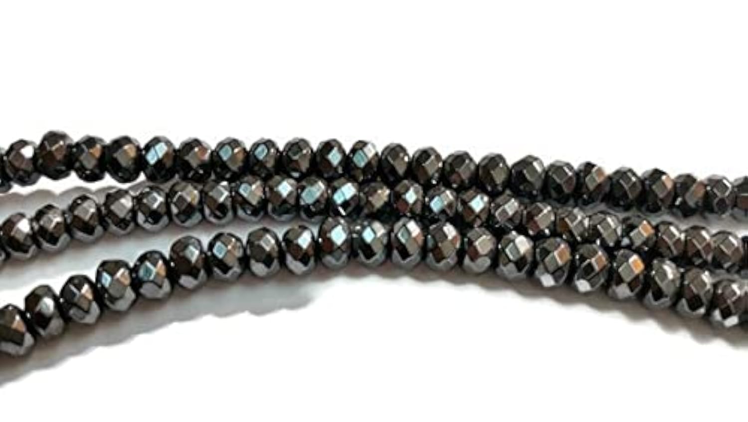 Hématite facettée 6mm LKBEADS perles rondelles au reflet métallique durable