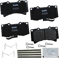 Vista 455 de Pastillas de Freno Delanteras Cerámicas Bendix Priority1 CFC430A para Modelos Selectos INFINITI G35, I30, Nissan 350Z, Altima, Juke, Maxima, Sentra