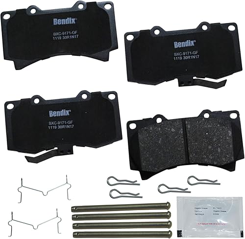 Vista 468 de Bendix Priority1 CFC1035 Pastillas de freno delanteras de cerámica para modelos seleccionados Chevrolet Aveo, Aveo5, Optra, Spark, Spark EV, Pontiac