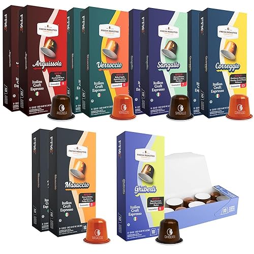 Miniatura 37 de Fresh Roasted Coffee Cápsulas de Espresso Orgánicas de Variedad de Origen Único para Nespresso OriginalLine | USDA Organic, Kosher | 120 Cápsulas de