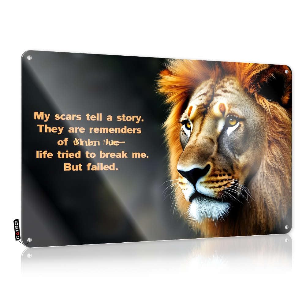 My Scars Tell A Story. They Are Reminders Of When Life Tried To Break Me Vintage Wall Art Clock Decorative | Modern Private Hanging Art For Office Living Room(30X40CM)