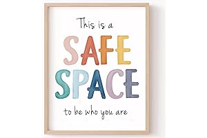 This is a Safe Space Print,Boho Classroom Decor,Health Office Decor School Nurse