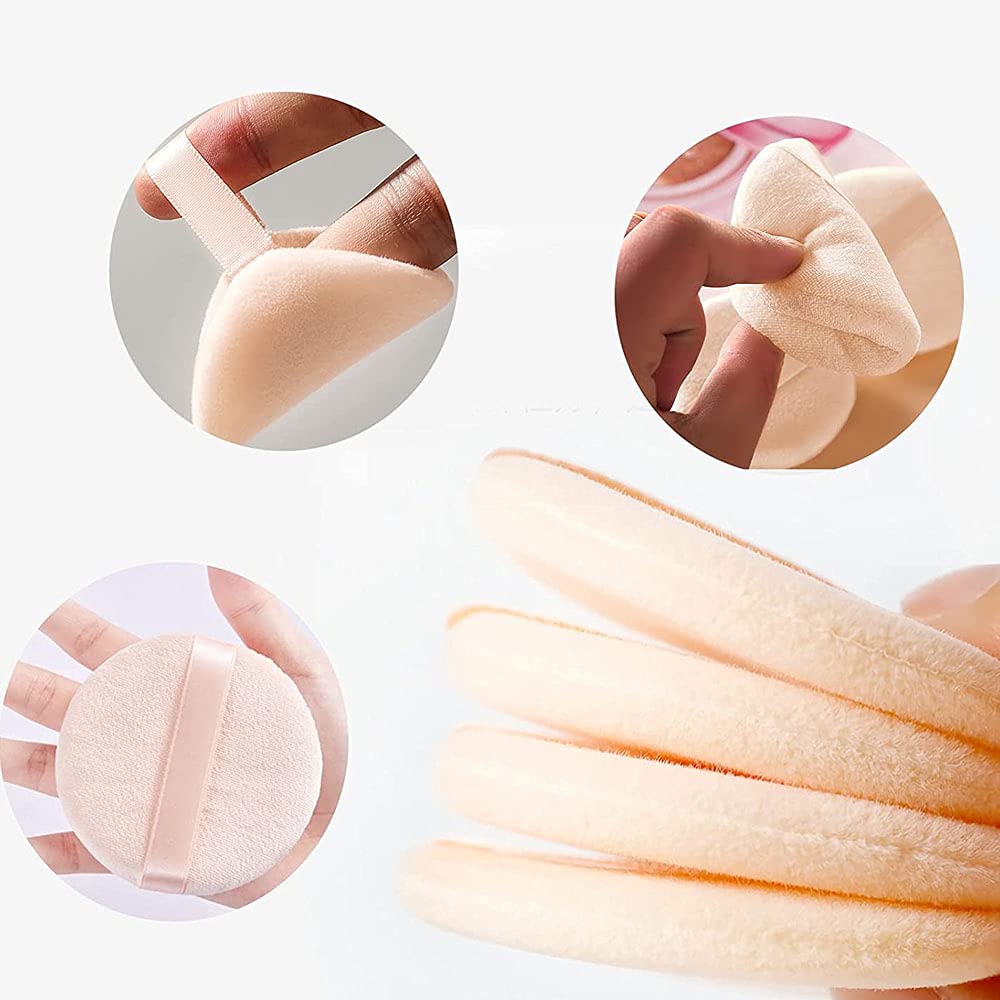 20PCS Soffio di Polvere Make Up Spugna, Spugnetta per il Trucco, Morbido Piumino da Cipria, Spugne Rotonde per Il Trucco Piumino, Soffio di Polvere Rotondo in Spugna, Soffio da Cipria Cosmetico