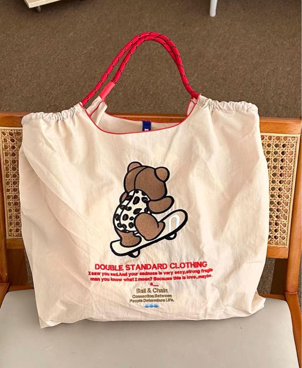 Ball & Chain チャコット くまさん　エコバッグ Amazon.co.jp: Ball&Chain ボールアンドチェーン エコバッグ M