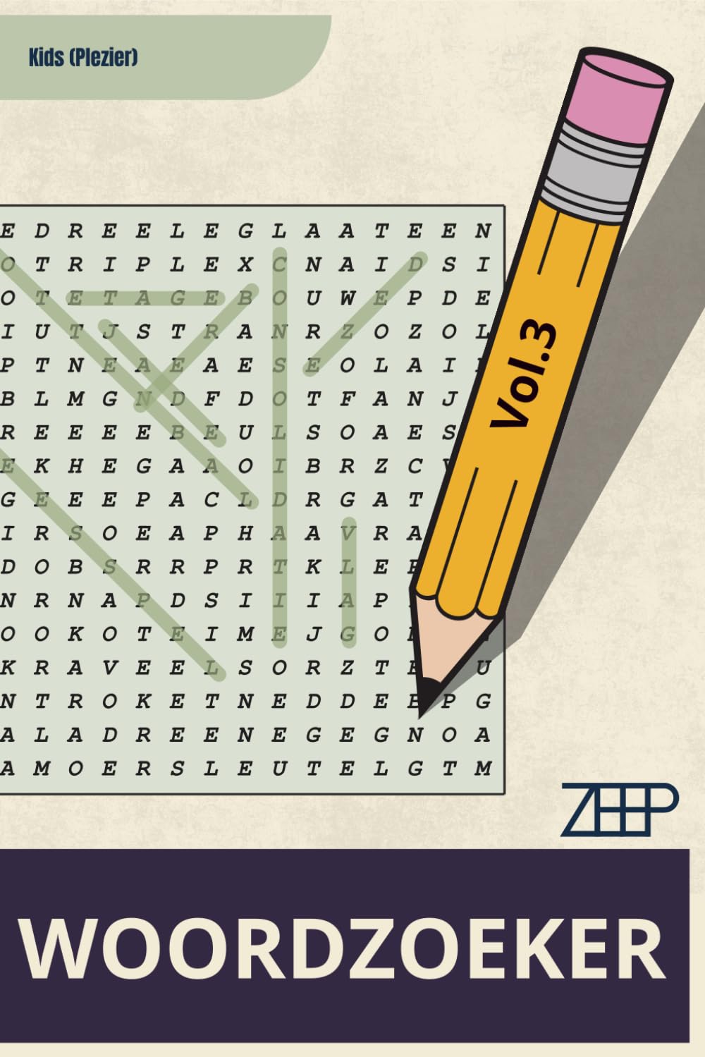Woordzoeker Puzzelboek Kids Vol.3 | 180 Leuke Woordzoekers voor Kinderen: Voor kinderen die spelenderwijs woorden willen zoeken met vrolijke puzzels ... niveau (Woordzoeker Kids (plezier))