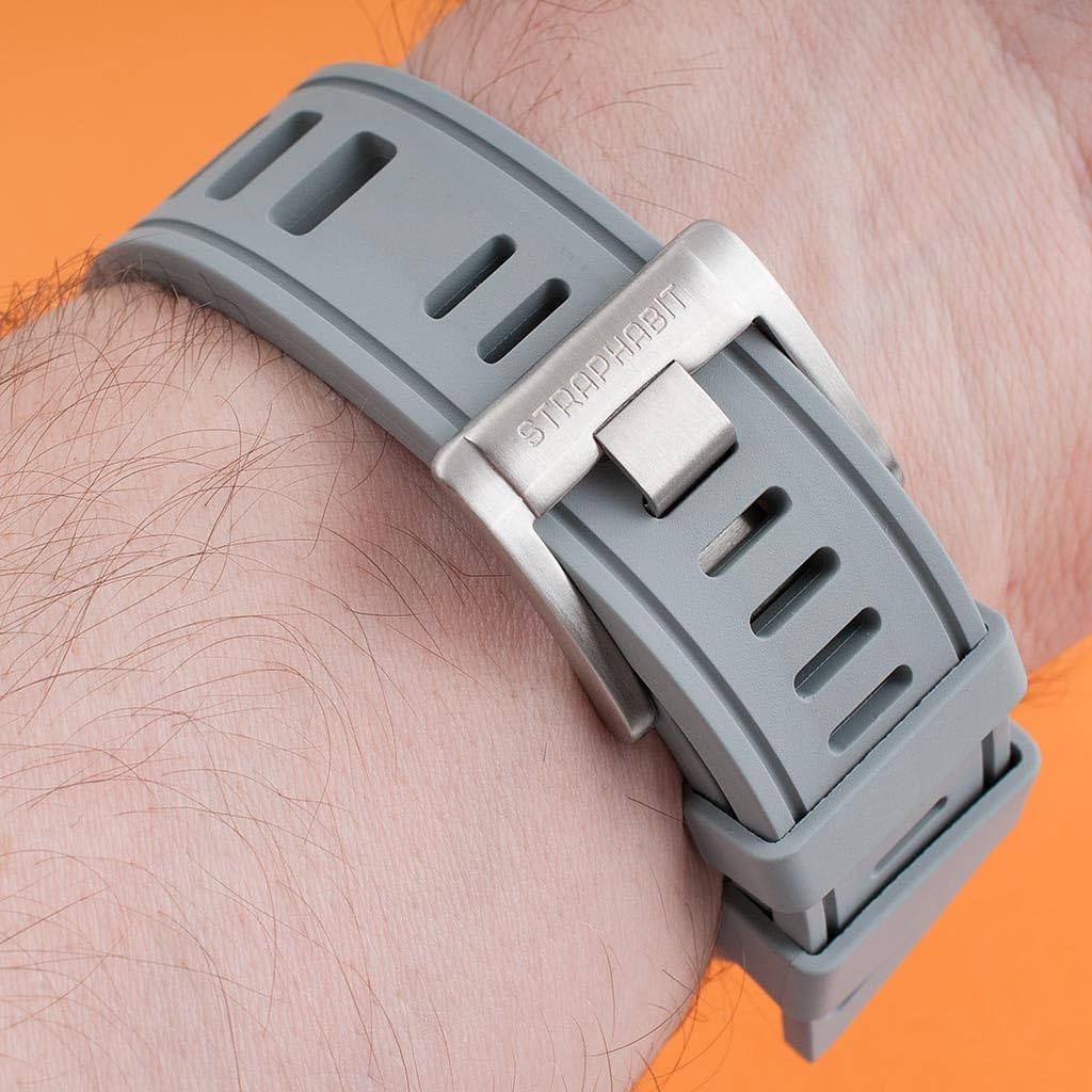 StrapHabit Quick Release Pro Diver Rubber Watch Strap Band FKM 20mm 22mm