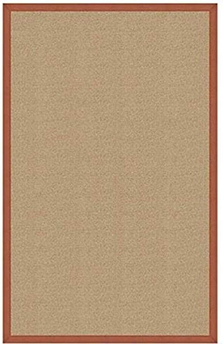 Linon Collection Athena Brown & Burnt Orange, 8 x 11