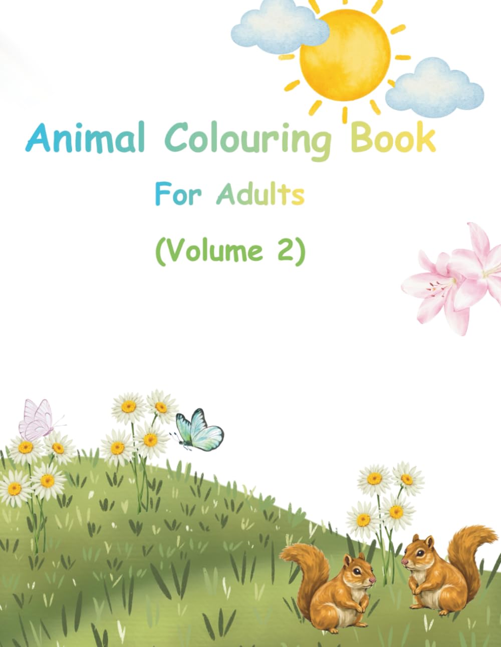 Animal Colouring Book For Adults Volume-2