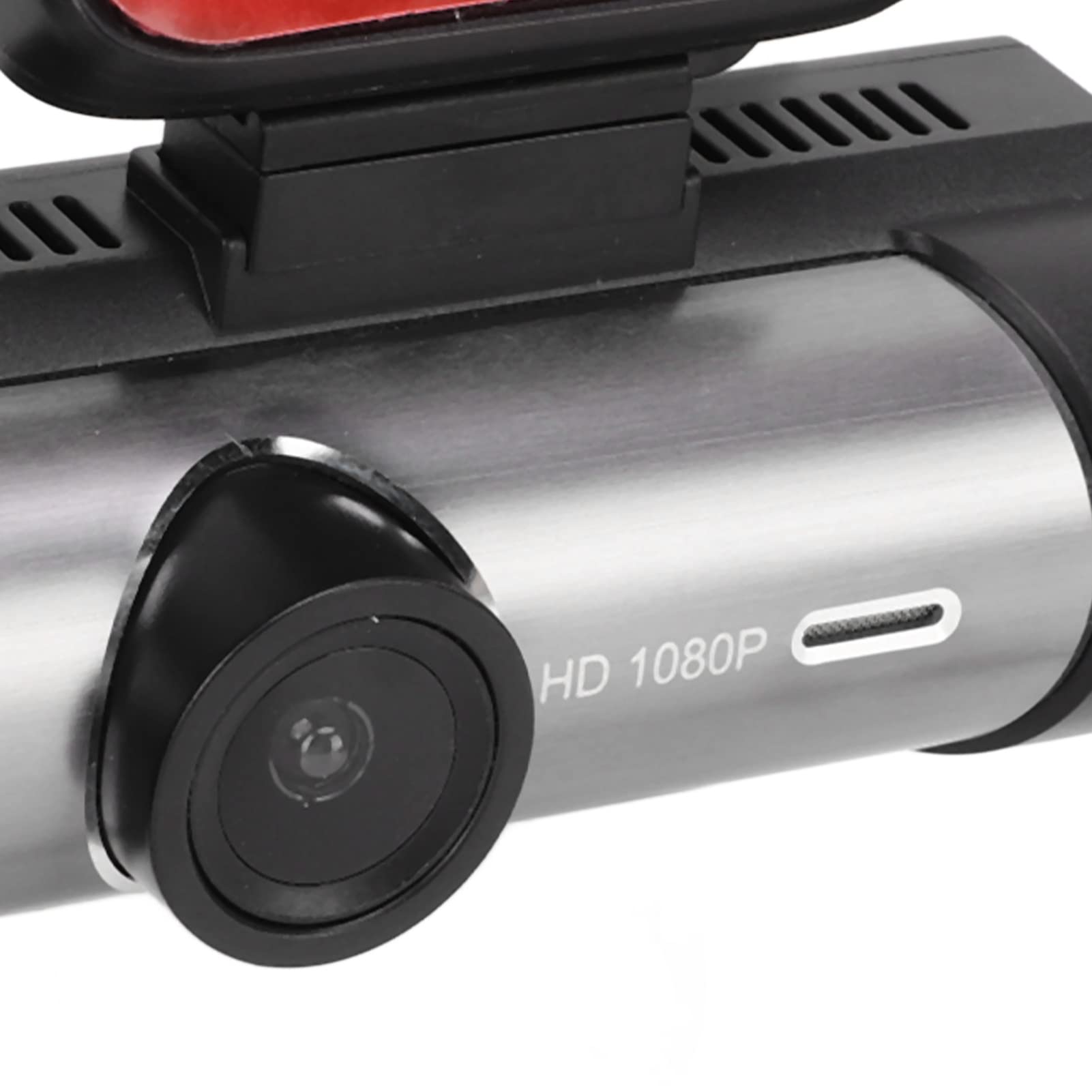 Dash Cam, Doppia telecamera 1080P Obiettivo rotante a 360 gradi Telecamera da cruscotto Rilevamento del movimento Telecamera per auto con visione notturna IR
