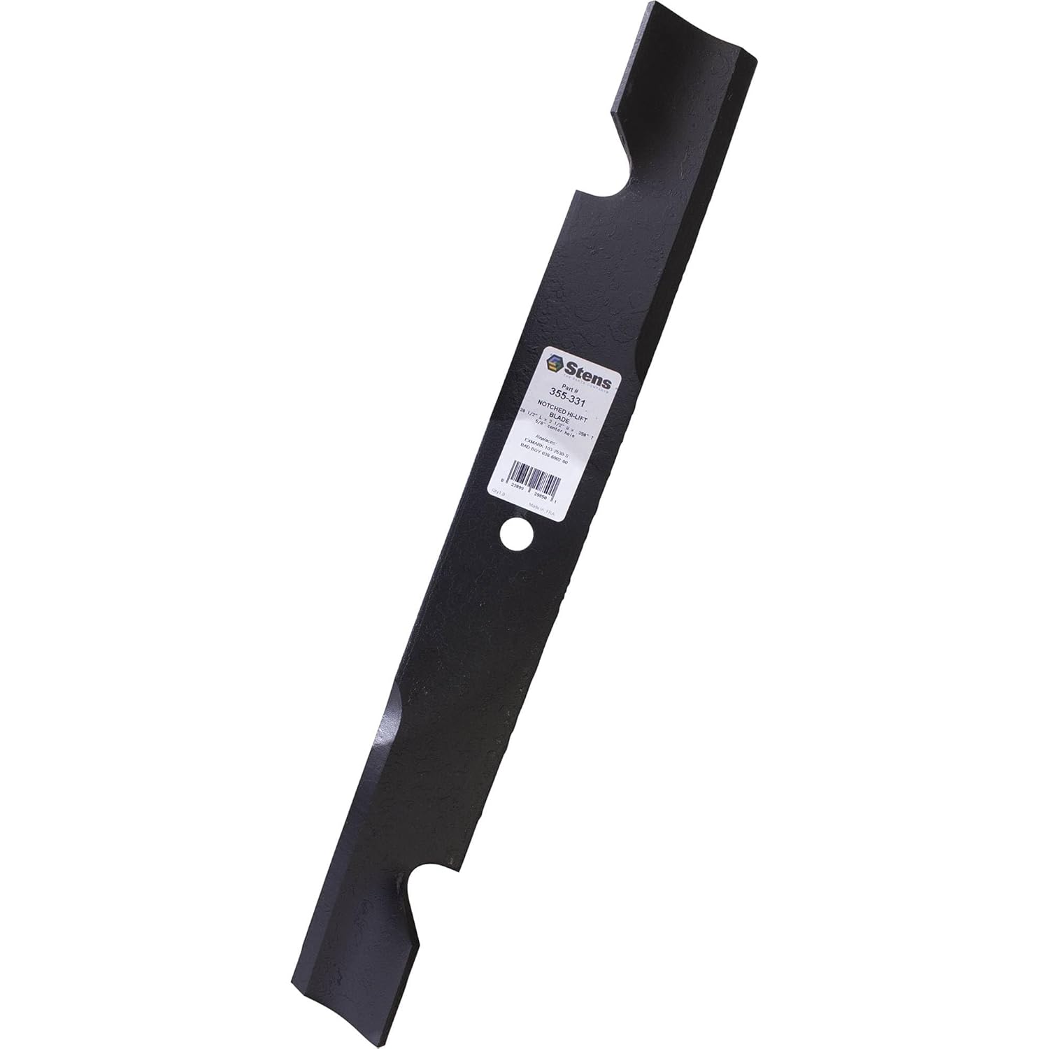 New Stens Lawnmower Blade 355-331 Replacement for: Exmark Turf Tracer, Serial No. 60,000-149,999; Turf Tracer Hydro with Floating Decks Serial No. 190,000 and Higher; 103-0301