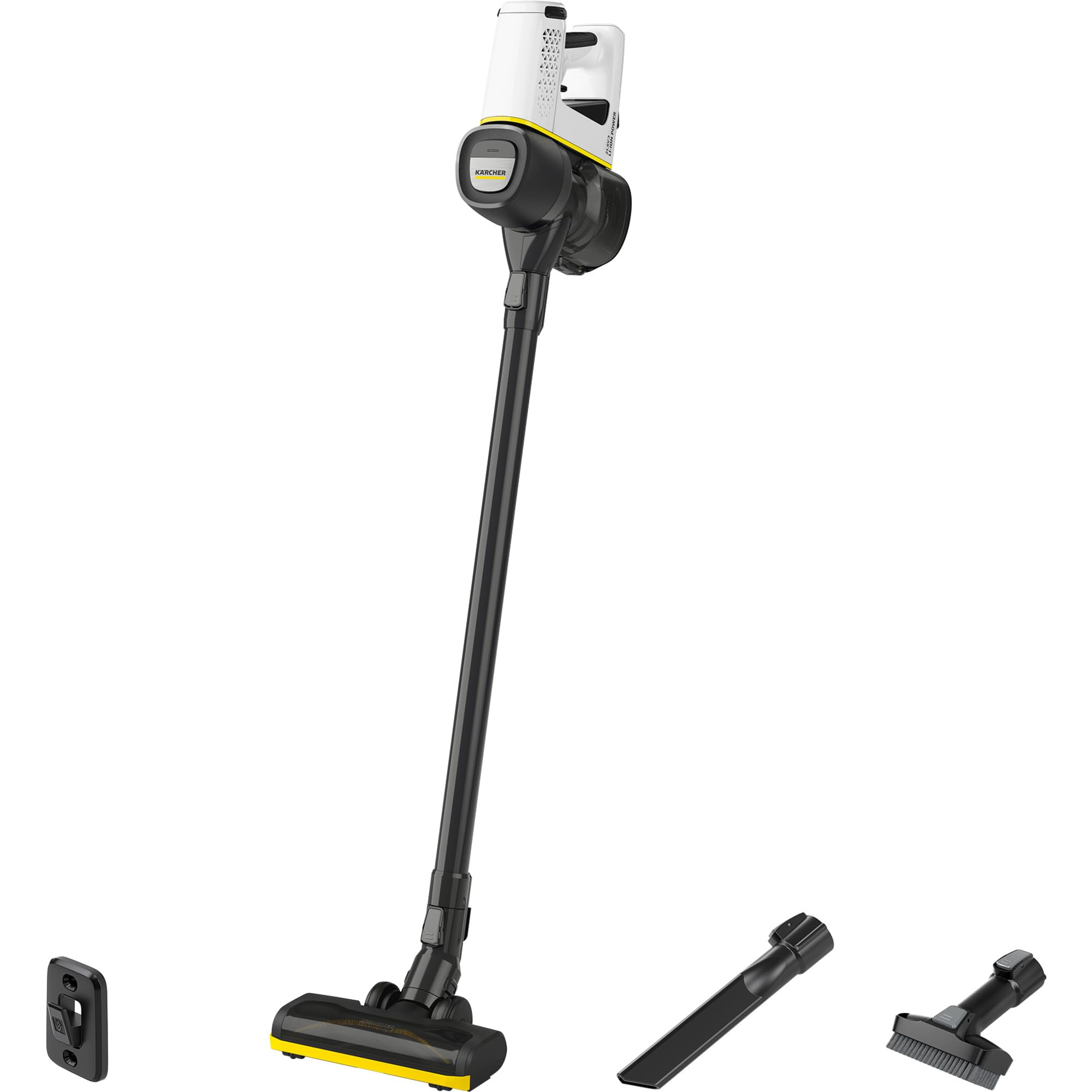 KÄRCHER Akku-Staubsauger VC 4 Cordless myHome, 2 Saugstufen, Laufzeit: bis zu 30 min., Gewicht: 2,3 kg, inkl. 21,6 V Akku, Ladegerät, Wandhalterung, Boden- und Fugendüse, 2-in-1-Staubbürste