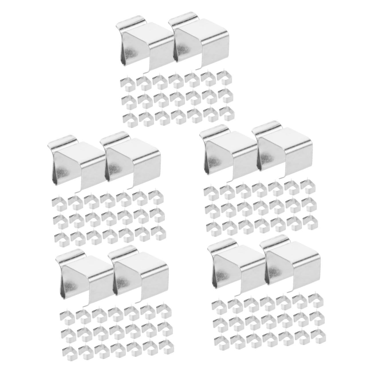 Artibetter 250piezas Clips Para Colgar Luces De Exterior Soportes De Metal Para Cadenas De Luces Navideñas Clips Para Decoración De Fiestas y Eventos