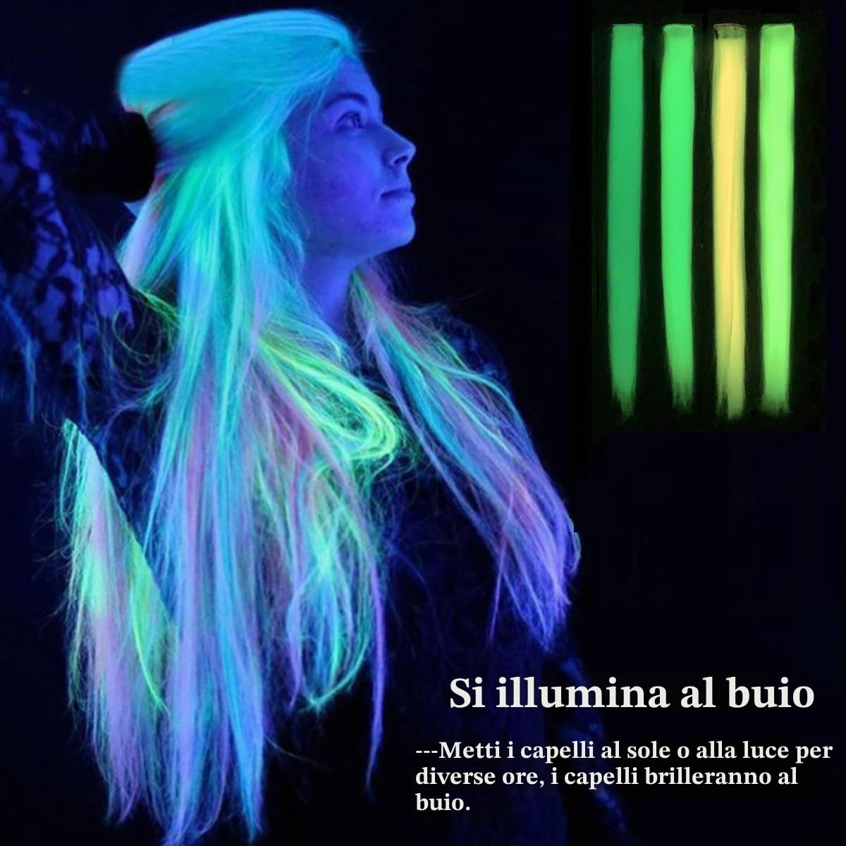 100 Ciocche Di Capelli Colorate Da Intrecciare, Ciocche Clip In Per Bambini, Set Di Extension Colorate Con Pinza E Uncino, Extension Per Festa Festival (12 Colori Casuali 100 Ciocche Di Capelli Colorate Da Intrecciare, Ciocche Clip In Per Bambini, Set Di Extension Colorate Con Pinza E Uncino, Extension Per Festa Festival (12 Colori Casuali