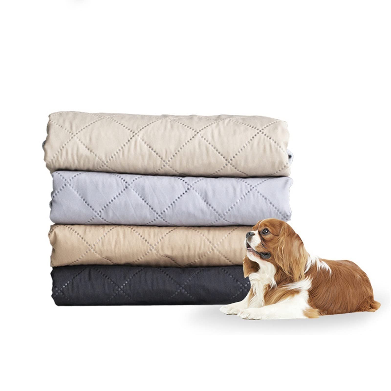 Tapis de Propreté Jetables Dog Pee Pad Washable Instant Absorb Training Pads Portable Travel Mat Rollup Pet Camping Gear Crate Soft Tapis de Propreté Réutilisables(GR�,XL 105x90cm)