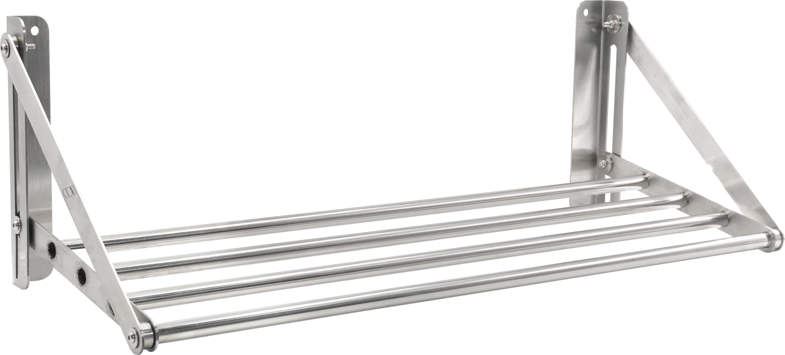 METRO Professional ƒtagre Murale Pliante GFWS1180, Acier Inoxydable, 80 x 30 x 26.5 cm, 30 KG, argentŽ