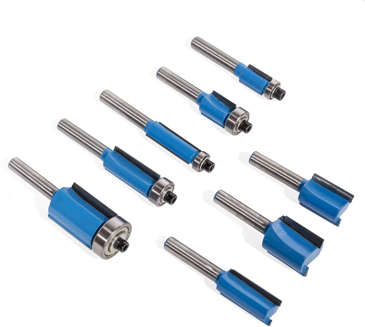 Crеаtіvе Prоduсt XtremepowerUS Premium Tungsten Carbide Router Bits Router Bits 50-piece 1/4 inch with Aluminum Storage Case