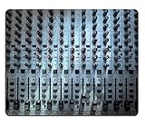 Mousepad, Audio-Mischpult Nahaufnahme Musik Konzept Studioaufnahme Desk Pad Waschbar Komputer-Mousepad Komfort Gaming Mousepad Für Computer Laptops 25X30Cm