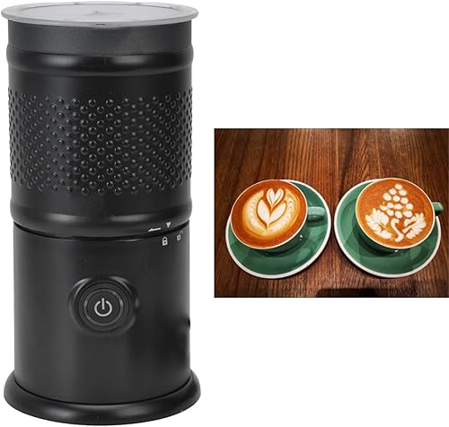 Miniatura 7 de Espumador de leche, 50 Hz Frecuencia Eléctrica Burbuja de Leche 220-240V Enchufe de la UE para el café doméstico (negro)