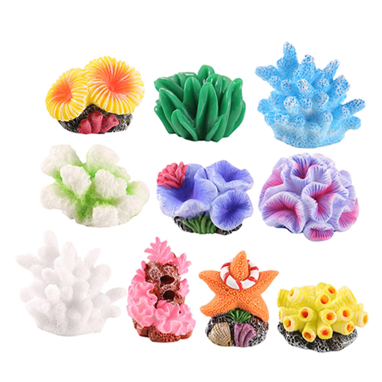 Toyvian 4 Set Di Decorazioni Per Acquari Con Corallo Simulato Decorazioni Per Acquari Nascondiglio Decorativo Per Per Per