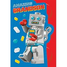 Cards Amazing Grandson Birthday, Lego Robot Design