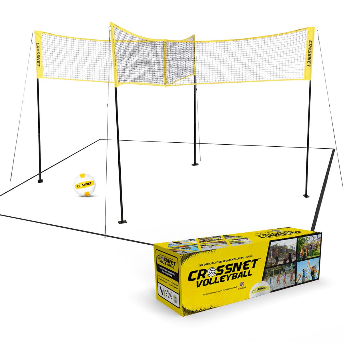 CROSSNET 4-Way Volleyball Net