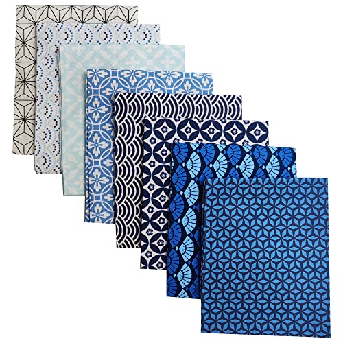 Needles Quilt Studio - 8 Fat Quarters 22\" X 18\" (Beach House) | Cotton Quilting Fabric Bundles - Quarter Yard Material for Sewing & Quilters - Precut Bundle Pattern Cloth Packs