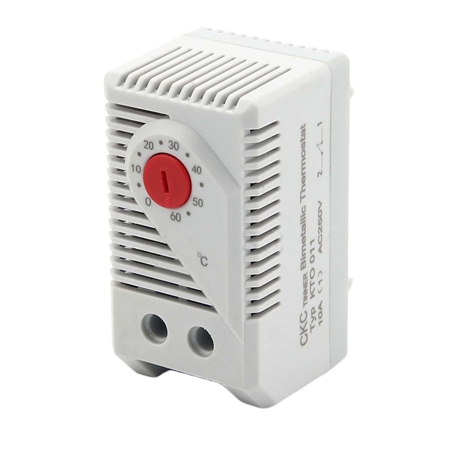 4 pezzi KTO011 Mini termostato for armadio Regolatore di temperatura meccanico compatto