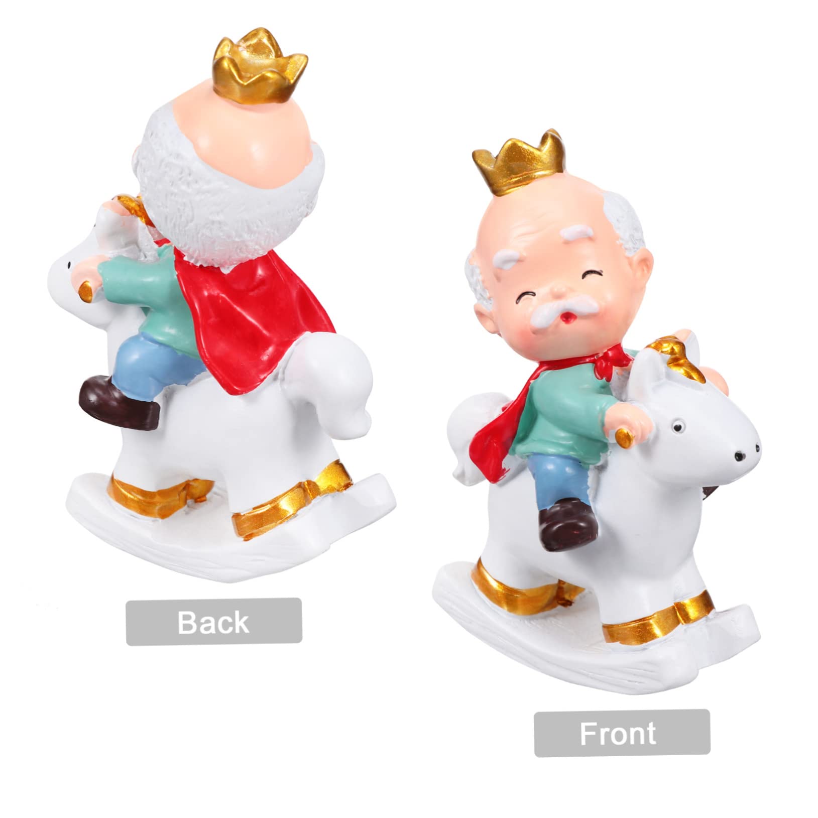 Alipis 6pièces Figurines Adorables De -Parents Résine pour Décoration De Gâteau De Saint-Valentin Et Souvenir De Mariage