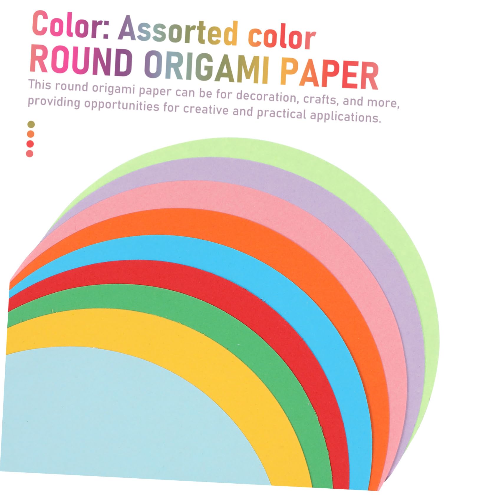 Uonlytech Origamipapier Rund 500 Blatt Buntes Faltpapier 15x15cm Robustes Bastelpapier Selbstgemacht Kinder Basteln Dekoration