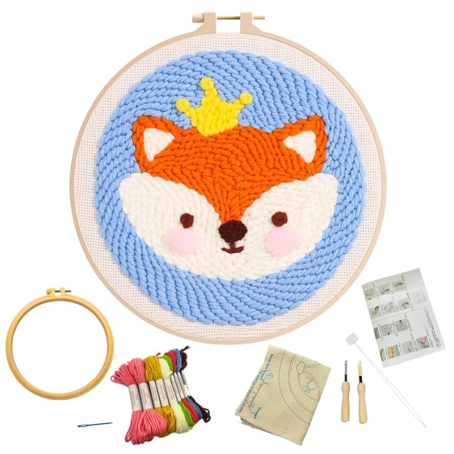 Amazon | パンチニードル キット 刺繍 日本語説明書 セット