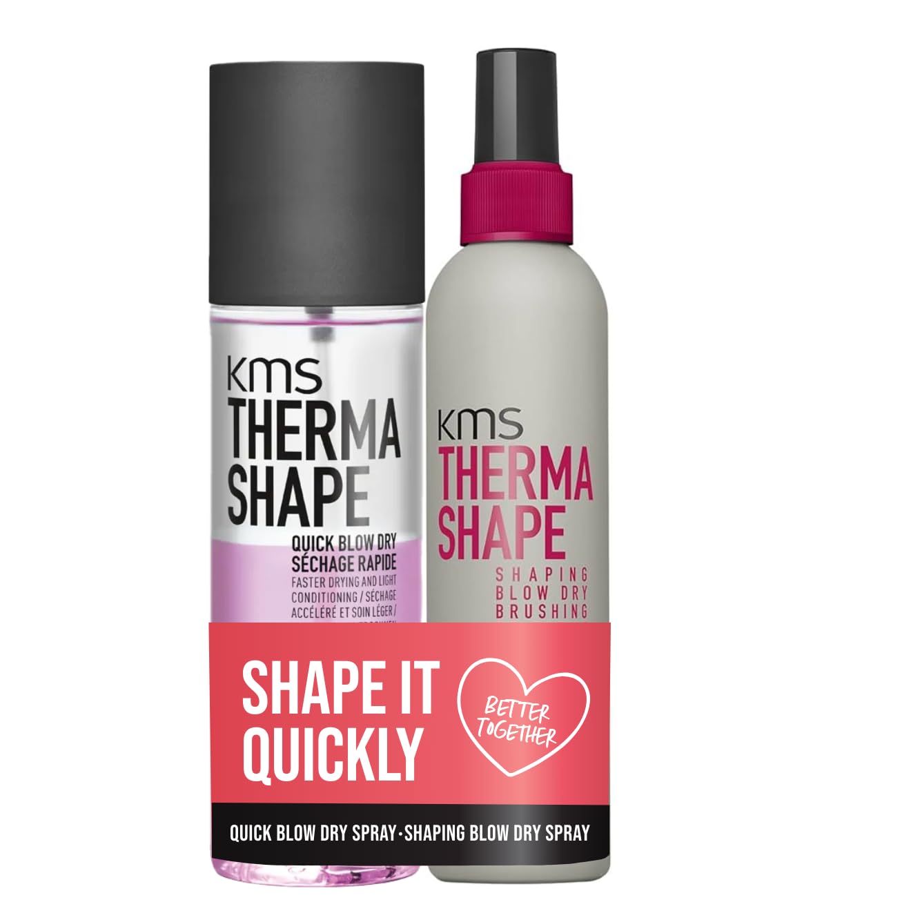 KMS THERMASHAPE Set – Schnelleres Föhnen, Hitzeschutz & Langanhaltendes Styling