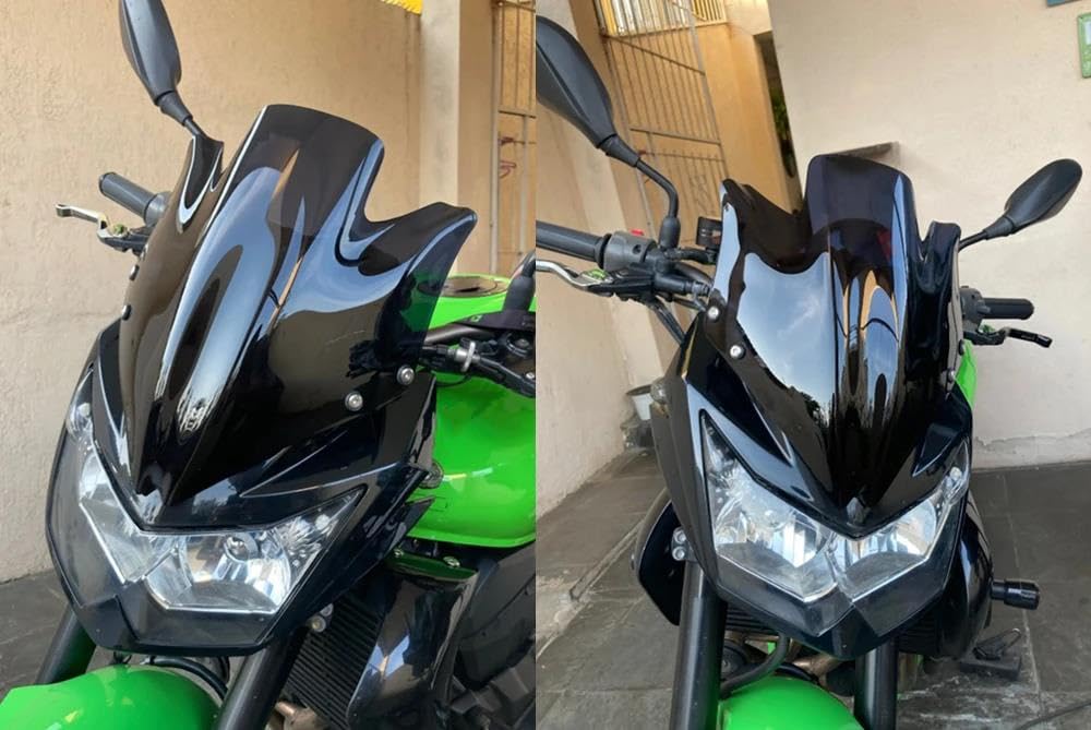Do Z750R 2007-2012 Szyba Przednia, Osłona , Spoiler W Kolorze Przydymionym Czarnym Przedłużenie szyby motocykla(Clear)