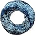 Produktbild styleBREAKER Loop Schal mit Vintage Streifen Flecken Muster, Schlauchschal, Tuch, Unisex 01017051, Farbe:Blau
