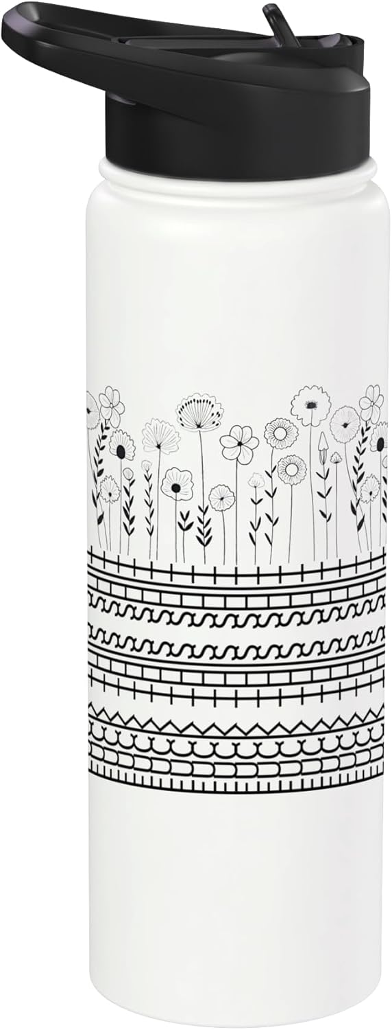 Fuck This Shit Funny Hidden Message Coworkers Joke Sarcastic Stainless Steel Insulated Water Bottle